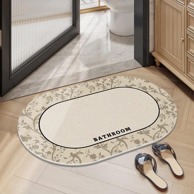 Amerikaanse Badkamerspons Verdikte Absorberende Antislipmat Badkamer Sneldrogende Mat Toilet Toilet Vuilafstotende Mat 40 * 60CM