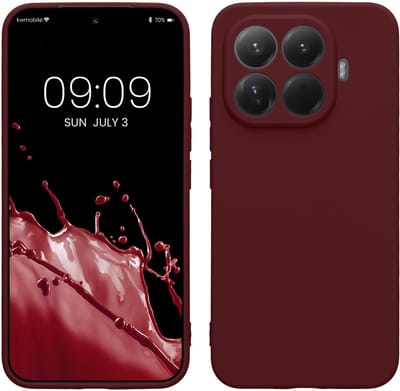 kwmobile telefoonhoesje geschikt voor Xiaomi 15T Pro - Hoesje voor smartphone - Precisie camera uitsnede - In bordeaux-violet