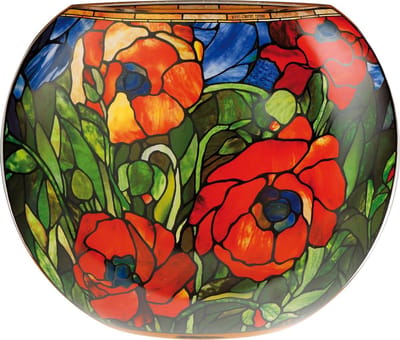Goebel - Louis Comfort Tiffany | Vaas Oosterse papaver 35 | Artis Orbis - glas - 35cm