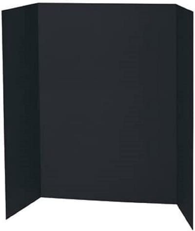Zwart Opvouwbaar Presentatiescherm Tri-Fold Schuimbord Fotomuur A1 A2