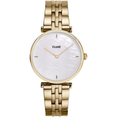 Cluse Triomphe Steel White Pearl, Gold Colour