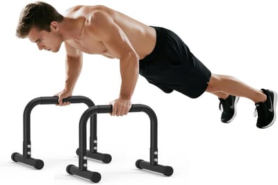 VH Supplies® Dip Bars - Dip Station - Fitnessapparaat - 36 cm Hoog - Max 180 kg