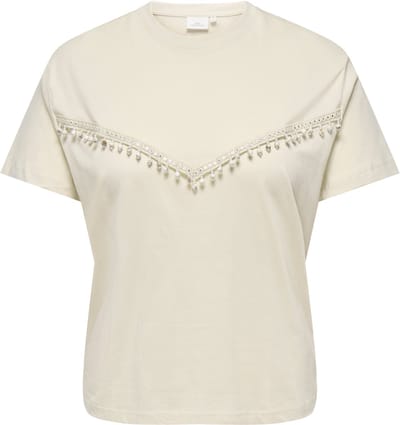 ONLY CARMAKOMA - CARCHELSEA S/S EMB TOP JRS - Meisjes - T-shirts