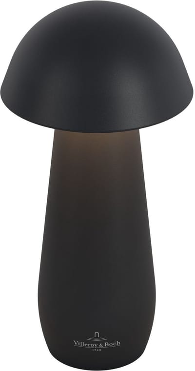 Villeroy & Boch tafellamp MODENA | 16cm| Zwart | op accu