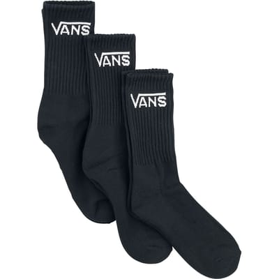 Vans Sokken - Classic Crew (3er Pack) - EU38-42 tot EU 43-47 - zwart