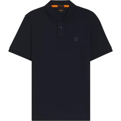 Boss Heren Passenger Box Logo Poloshirt (Navy)
