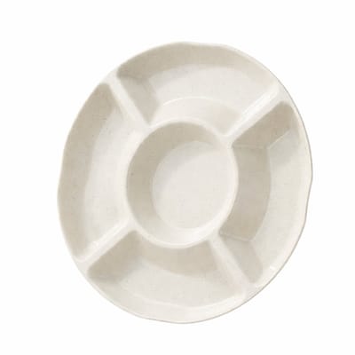 Vavida Tapasschaal Ø 26 cm - Snackplaat - Serveerschaal - Serveerbord - Verdeelbord - Gourmetschaal