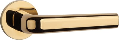 Massieve Aprile deurklinken INULA Goud PVD  Ø 53x7 mm per paar