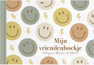 Writemoments - Smiley vriendenboekje - Kleuren, tekenen & invullen - Jongen