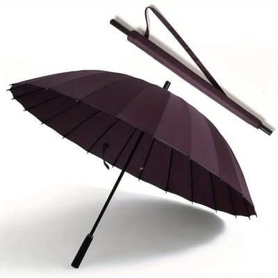 Nivard Moderne Golf Paraplu - Stormparaplu - Opvouwbaar - Windproof - Stormproef - UV Bescherming - Umbrella - Draagbaar - Paars