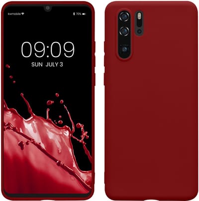 kwmobile telefoonhoesje geschikt voor Huawei P30 Pro - Hoesje voor smartphone - Back cover in rabarber rood