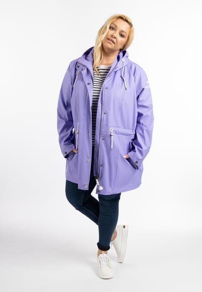 Schmuddelwedda Grote maat regenjas bridgeport Dames LILA-280