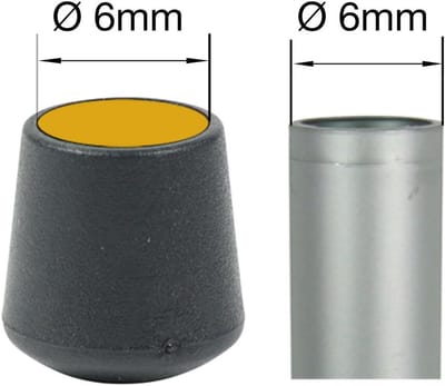 Set van 16 Ronde Eindkappen voor Meubelpoten - Diverse Maten en Kleuren