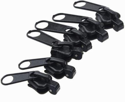 Rits Reparatie Kit - Universele Slider - Kleding Reparatie - Directe Fix - 3 Maten - Zwart
