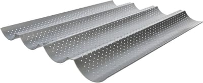 Stokbroodvorm - Bakvorm voor Stokbrood - 4 rijen - Baguette bakvorm - Stokbroodvorm patisse - 38 x 33 x 2 Cm