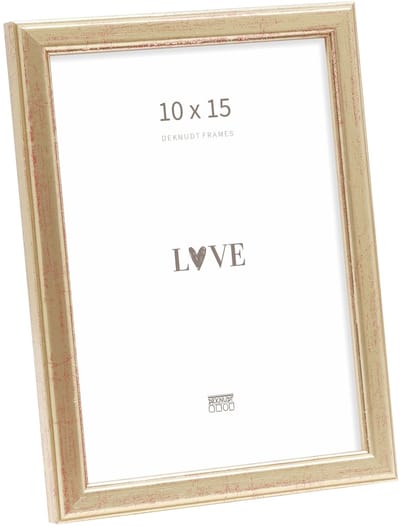 Deknudt Frames fotolijst S236A1 - goudkleurig hout -  foto: 10x15 cm