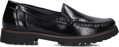 Waldläufer H Elisa Loafers - Lakleer Instapper - Dames - Zwart - Maat 37