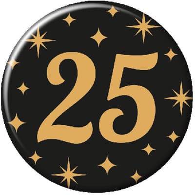 Paperdreams - Button Classy Party - 25 jaar