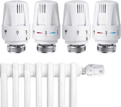 4x Slimme Thermostaatknoppen Set voor Radiator - Universele M30 Fitting