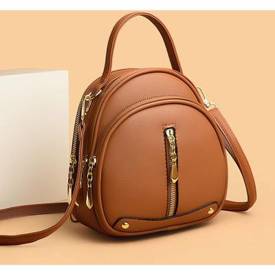 Mini sacs printemps et été pour femmes, sac à dos polyvalent à trois couches pour femmes, sac à bandoulière multifonctionnel