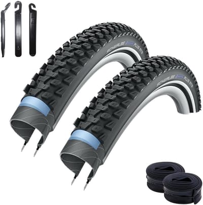Set van 2 Anti-Lek MTB Banden 54-622 (29 x 2.10) inclusief Binnenbanden en Bandenlichters