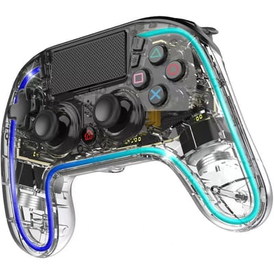 Spirit of Gamer Neon Bluetooth Transparant Gamepad Analoog PlayStation 4, Playstation 3