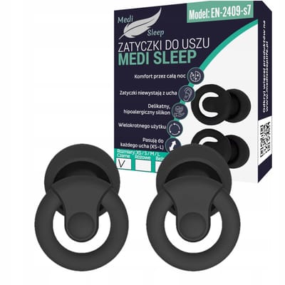Medi Sleep - Oordoppen - Slaapstooppers - Zwart - XS/S/M/L