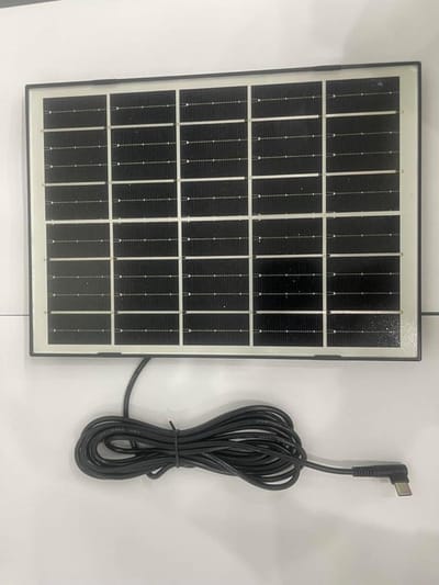 Zonnepaneel Kippenhok - Solar Panel - Automatische Deur - 7 Watt Vermogen - 15x10x33 cm - Zwart