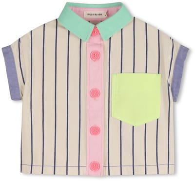 Billieblush U21858 Overhemd Met Korte Mouwen Wit 8 Years Meisje