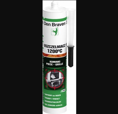 Bostik Fire Sealant - Vuurvaste afdichtkit - 310 ml - Zwart - Tot 1200°C