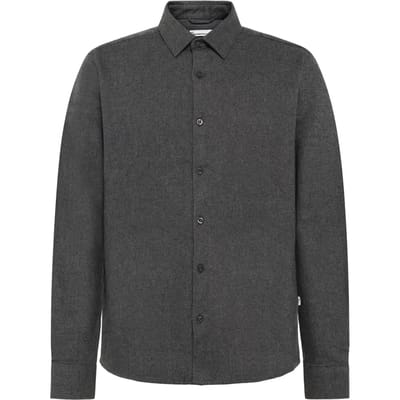 Flanellen overhemd met lange mouwen KnowledgeCotton Apparel Dune