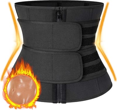 Neopreen taille trainer, buikspierverstevigende riem, sportfitnessriem, tailleverstevigende riem, sauna-effect, vetverbrandings- en spieropbouwende zweetriem, sauna tailleband XL