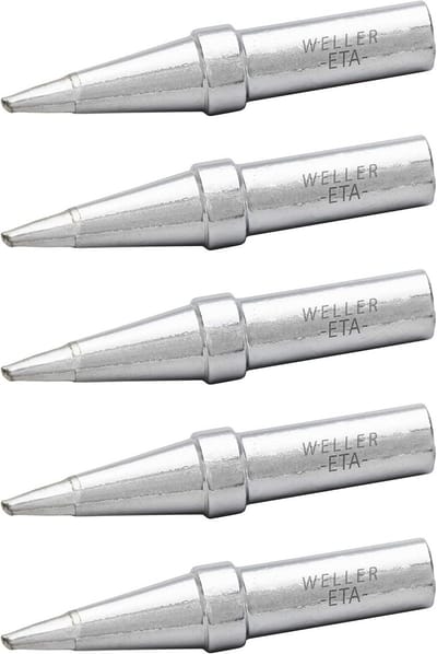 Soldeertip set voor WE1010 - 5 stuks, 1,6 mm schroevendraaiervormig