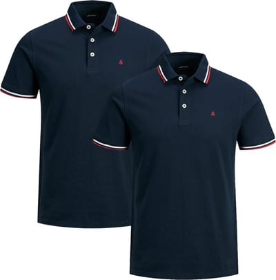 Jack & Jones Heren poloshirt 2 pack Paulos - Slim Fit