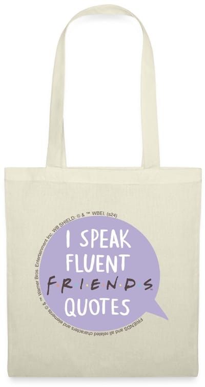 Friends I Speak Fluent Quotes Tekst Bubbel Tas Van Stof Schoudertas