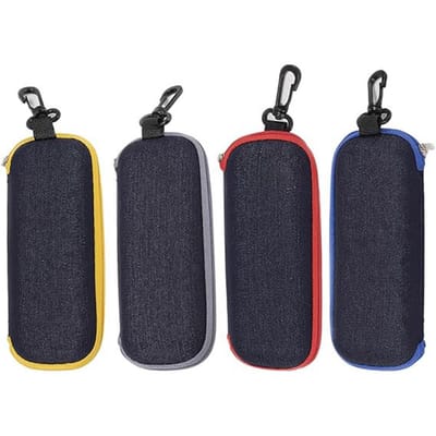 Brillenhoes - 4 Stuks - Draagbare Opbergdoos - Brillenzakje - Oxford - Zonnebrilhouder - Zonnebrillen etui - Geschikt voor Mannen, Vrouwen en Kinderen - 4 Kleuren - Geschikt voor Brillen - 16.5×6.4×4.3cm