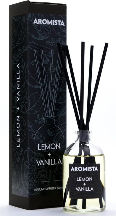 Geurstokjes XXL 100ml - Citroen & Vanille Duft - Luxe Room & Huisparfum