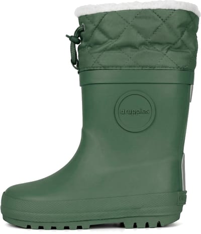 Druppies Winterlaarzen Kinderen - Gevoerde Regenlaarzen - Snowboots - Olijfgroen - Maat 22