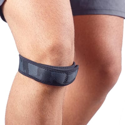 Movibrace - Patellaband – Knieband met Siliconen Drukpunt – Ondersteuning bij Jumper’s Knee & Patellapeesklachten – Verstelbaar Unisex