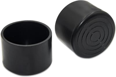 Stoelpoten Beschermers - Meubel Caps - Vloer Beschermen - Anti-kras PVC - 42 mm Rond - Zwart