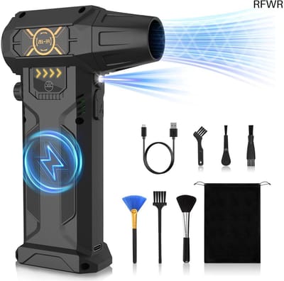 RFWR® Draadloze Elektrische Stofblazer met 8000 mAh Accu en 150.000 omw/min