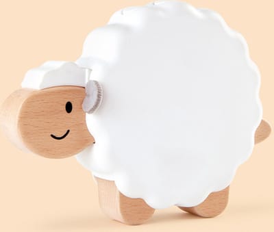 Hape Sleepy Sheepy – Nachtlampje en slaapmuziekspeeltje voor baby's vanaf 0 maanden