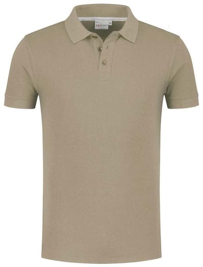 Santino Max Polo-shirt korte mouwen - Geen bedrukking - Donkergrijs - XXL