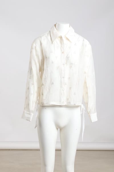 Nukus - NKF02182 - Ally Blouse Square Embroidery