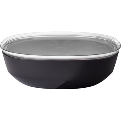 Mepal Serveerschaal Silueta 4.0 l met deksel - Nordic black - campingservies - buitenservies