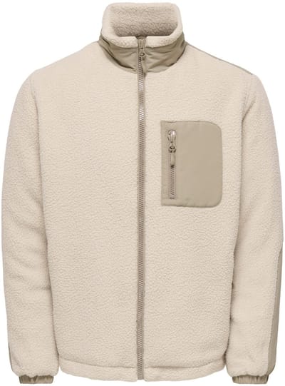 ONLY&SONS - ONSTYRO PADDED SHERPA JACKET NOOS - Heren - Buitenjassen