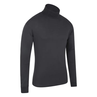 Mountain Warehouse Heren Meribel Katoenen Thermo Top (Zwart)