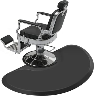 Anti-vermoeidheid Salonvloer Mat 90x150cm, Dikke Halve Cirkel voor Kappers en Stylisten, Comfortabele Ondergrond voor Haarbehandelingen en Schoonheidssalons