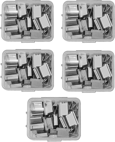 Kleurige Clam Clips voor Documenten, 250 Stuks Papieren Clam Clip Navullingen voor Boekbinding en Rapporten