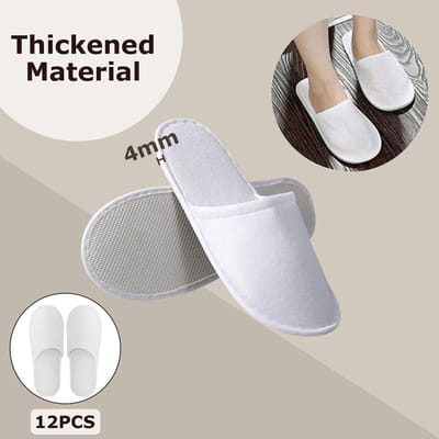 Allecto - Wegwerpslippers - Antislip - Ideaal voor Hotel en Spa - 50 Paar - Maat 43 EU - Wit - Perfect voor Thuisgebruik - Comfortabel